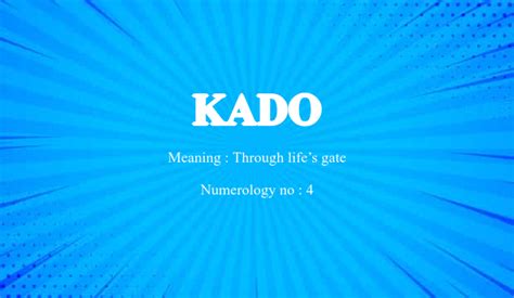 kado meaning in bisaya|38 Must.